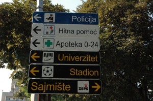 Zenica, turistička signalizacija 