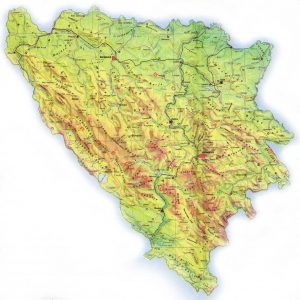 BiH, mapa