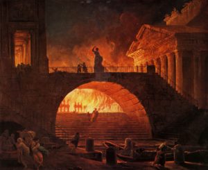 Rim, požar