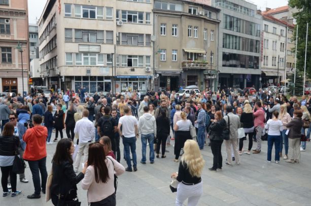 Sarajevo,novinari, protest
