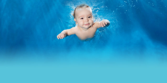 plivanje, beba