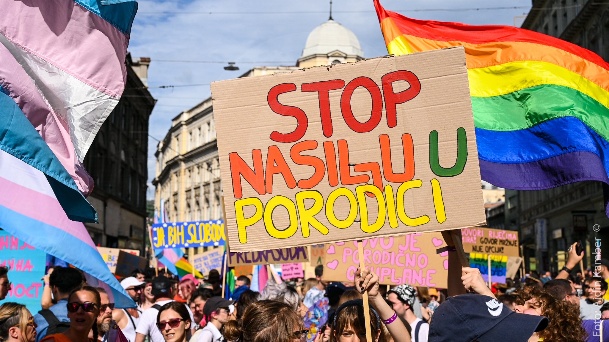 Povorka ponosa, Sarajevo. Foto: Ajdin Kamber
